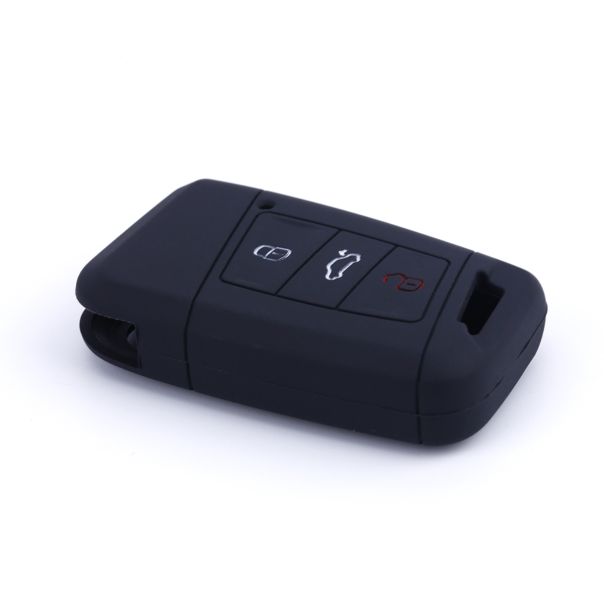 888 CAR ACCESSORIES Silikonska navlaka za ključeve crna Volkswagen - APT1001.12.B