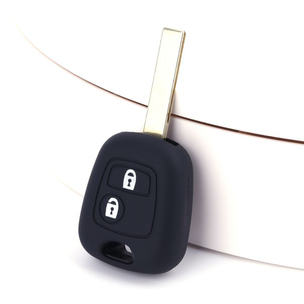 888 CAR ACCESSORIES Silikonska navlaka za ključeve crna Peugeot - APT1002.03.B