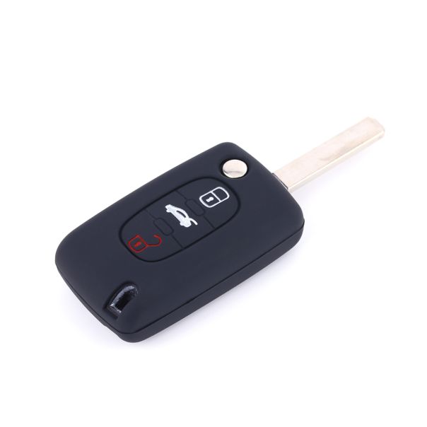 888 CAR ACCESSORIES Silikonska navlaka za ključeve crna Peugeot - APT1002.02.B