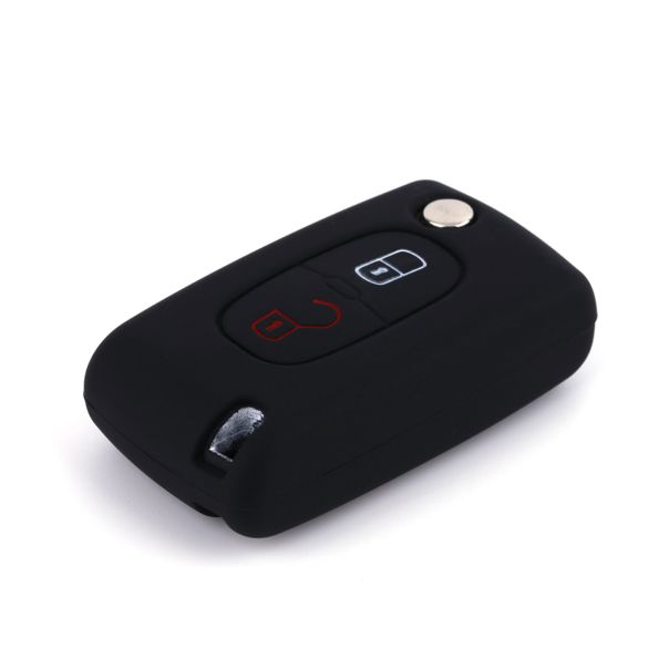 888 CAR ACCESSORIES Silikonska navlaka za ključeve crna Peugeot - APT1002.01.B