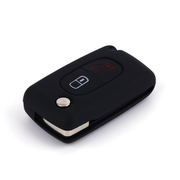 888 CAR ACCESSORIES Silikonska navlaka za ključeve crna Peugeot - APT1002.01.B