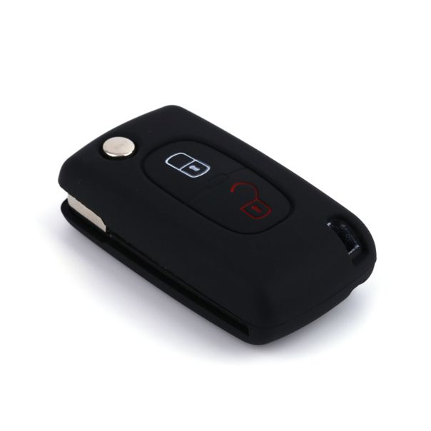 888 CAR ACCESSORIES Silikonska navlaka za ključeve crna Peugeot - APT1002.01.B