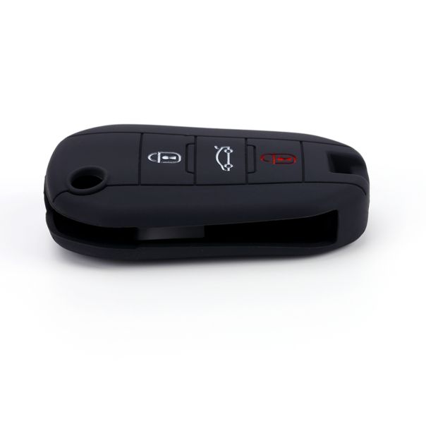 888 CAR ACCESSORIES Silikonska navlaka za ključeve crna Peugeot - APT1002.04.B