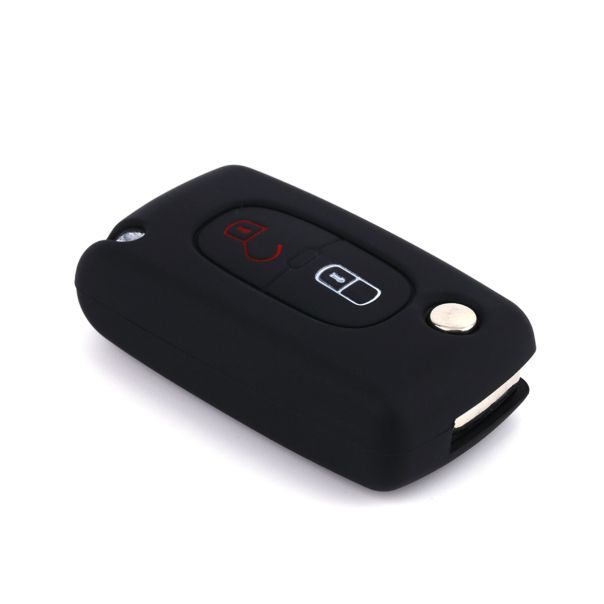 888 CAR ACCESSORIES Silikonska navlaka za ključeve crna Peugeot - APT1002.01.B