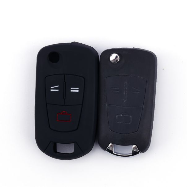 888 CAR ACCESSORIES Silikonska navlaka za ključeve crna Opel - APT1005.02.B