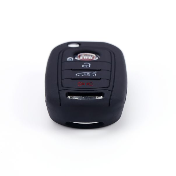 888 CAR ACCESSORIES Silikonska navlaka za ključeve crna Fiat - APT1006.06.B