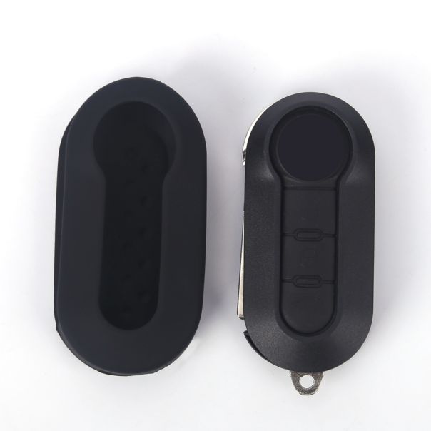 888 CAR ACCESSORIES Silikonska navlaka za ključeve crna Fiat - APT1006.03.B