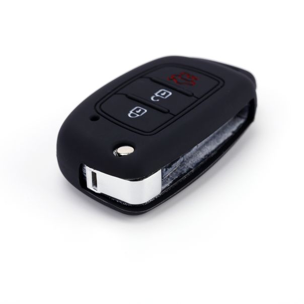 888 CAR ACCESSORIES Silikonska navlaka za ključeve crna Hyundai - APT1007.07.B