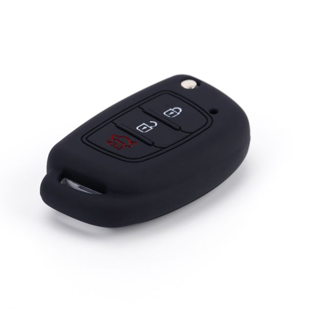 888 CAR ACCESSORIES Silikonska navlaka za ključeve crna Hyundai - APT1007.07.B