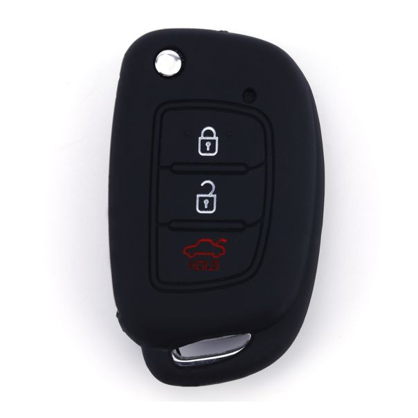 888 CAR ACCESSORIES Silikonska navlaka za ključeve crna Hyundai - APT1007.07.B
