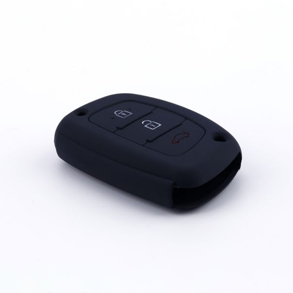 888 CAR ACCESSORIES Silikonska navlaka za ključeve crna Hyundai - APT1007.02.B