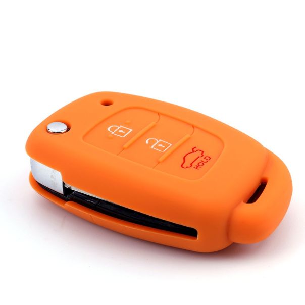 888 CAR ACCESSORIES Silikonska navlaka za ključeve crna Hyundai - APT1007.01.B