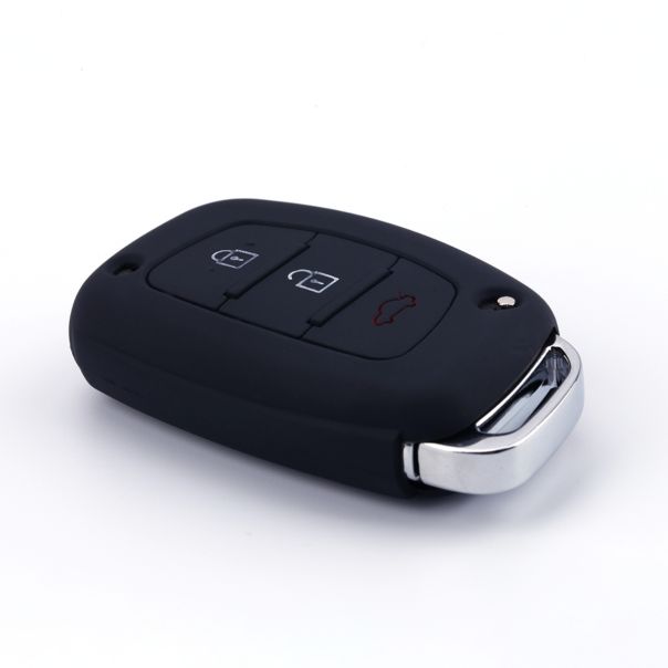 888 CAR ACCESSORIES Silikonska navlaka za ključeve crna Hyundai - APT1007.02.B