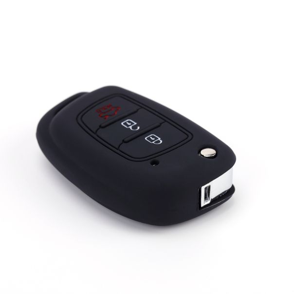 888 CAR ACCESSORIES Silikonska navlaka za ključeve crna Hyundai - APT1007.07.B