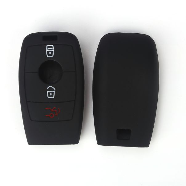 888 CAR ACCESSORIES Silikonska navlaka za ključeve crna Mercedes - APT1008.06.B