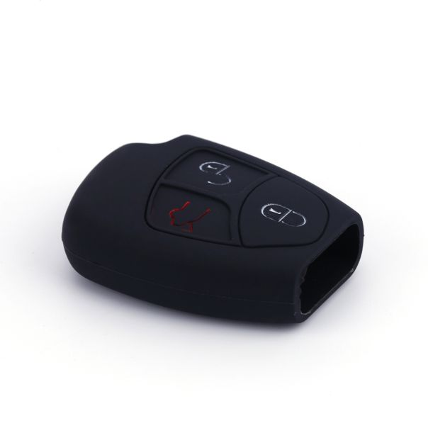 888 CAR ACCESSORIES Silikonska navlaka za ključeve crna Mercedes - APT1008.01.B