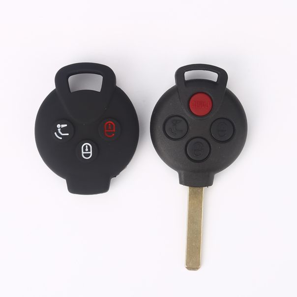 888 CAR ACCESSORIES Silikonska navlaka za ključeve crna Smart - APT1008.07.B