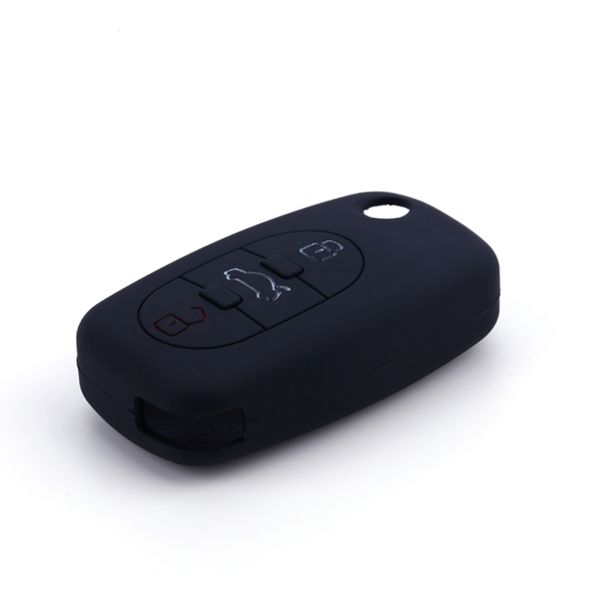 888 CAR ACCESSORIES Silikonska navlaka za ključeve crna Audi - APT1009.03.B
