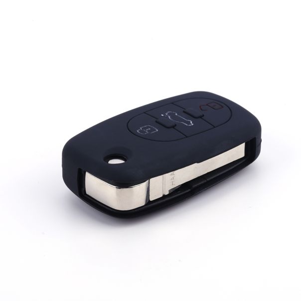 888 CAR ACCESSORIES Silikonska navlaka za ključeve crna Audi - APT1009.03.B