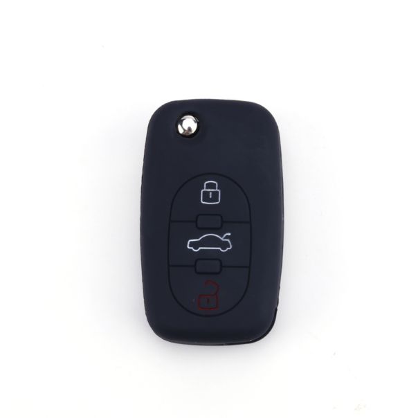 888 CAR ACCESSORIES Silikonska navlaka za ključeve crna Audi - APT1009.03.B