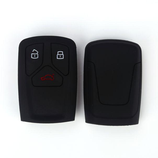 888 CAR ACCESSORIES Silikonska navlaka za ključeve crna Audi - APT1009.04.B