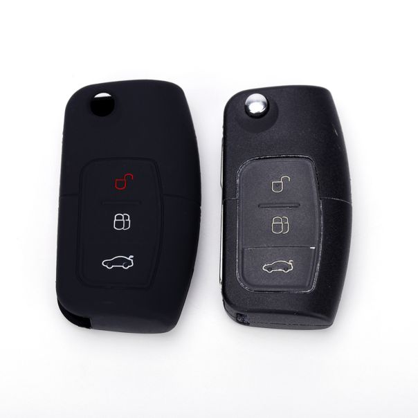 888 CAR ACCESSORIES Silikonska navlaka za ključeve crna Ford - APT1011.01.B