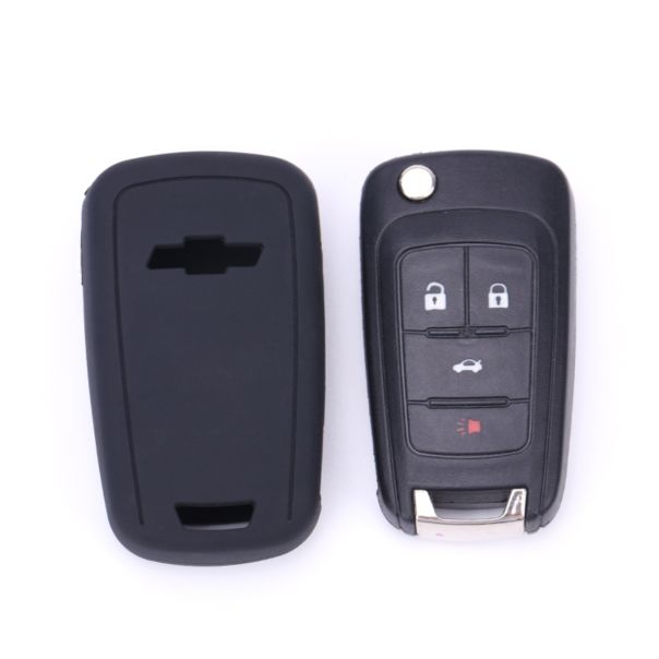 888 CAR ACCESSORIES Silikonska navlaka za ključeve crna Chevrolet - APT1013.02.B