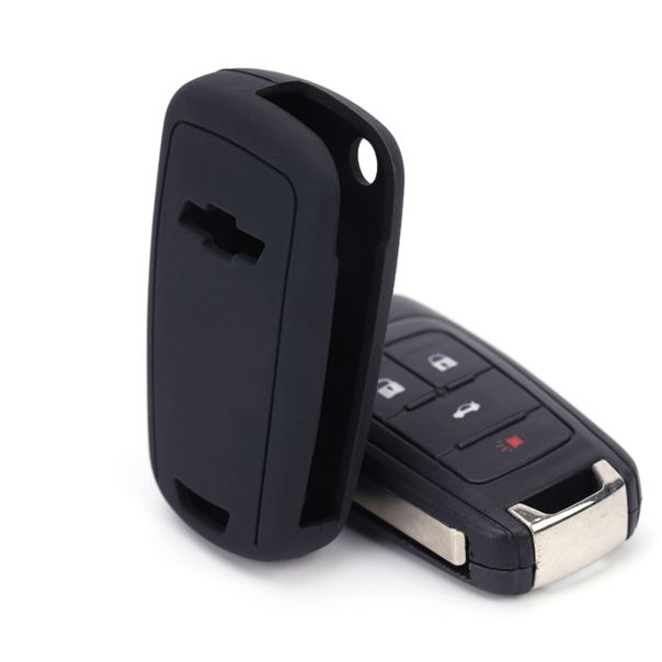 888 CAR ACCESSORIES Silikonska navlaka za ključeve crna Chevrolet - APT1013.02.B
