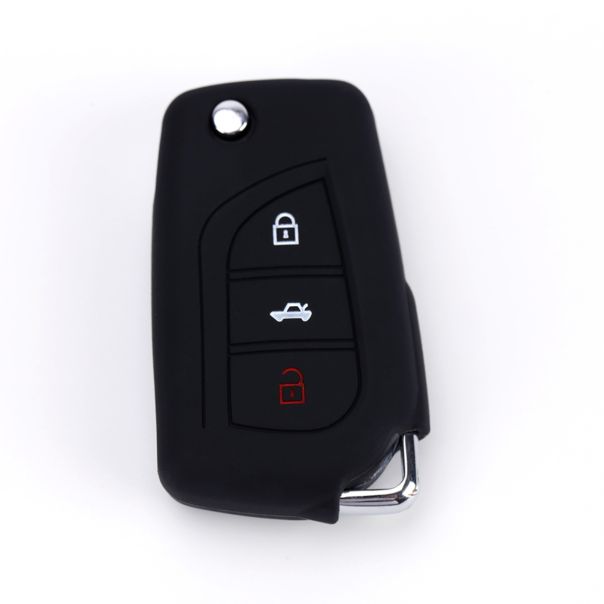 888 CAR ACCESSORIES Silikonska navlaka za ključeve crna Toyota - APT1015.01.B