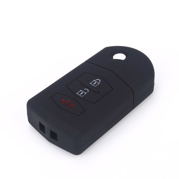 888 CAR ACCESSORIES Silikonska navlaka za ključeve crna Mazda - APT1017.01.B