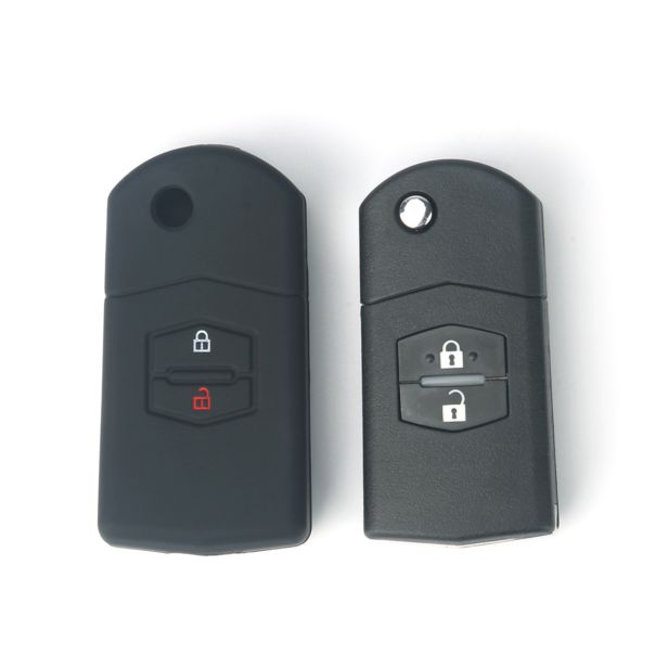 888 CAR ACCESSORIES Silikonska navlaka za ključeve crna Mazda - APT1017.03.B