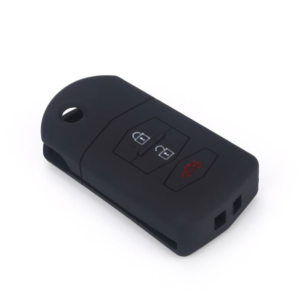 888 CAR ACCESSORIES Silikonska navlaka za ključeve crna Mazda - APT1017.01.B