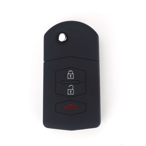 888 CAR ACCESSORIES Silikonska navlaka za ključeve crna Mazda - APT1017.01.B