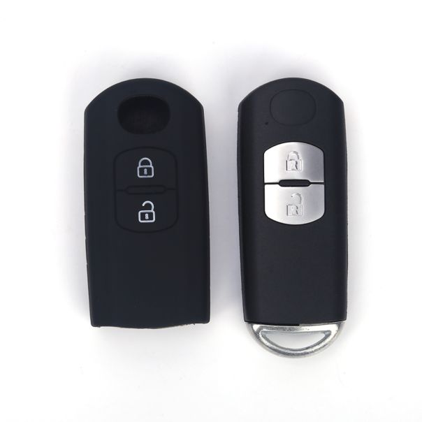 888 CAR ACCESSORIES Silikonska navlaka za ključeve crna Mazda - APT1017.02.B