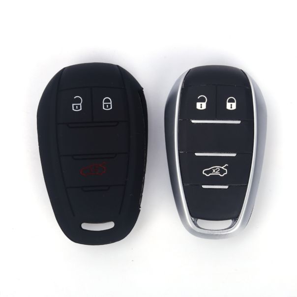 888 CAR ACCESSORIES Silikonska navlaka za ključeve crna Alfa Romeo - APT1019.03.B