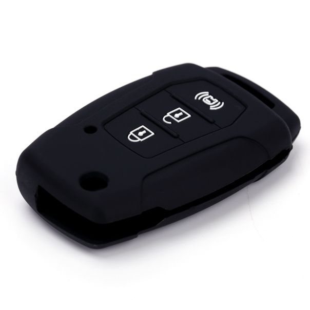 888 CAR ACCESSORIES Silikonska navlaka za ključeve crna Ssang Yong - APT1026.01.B