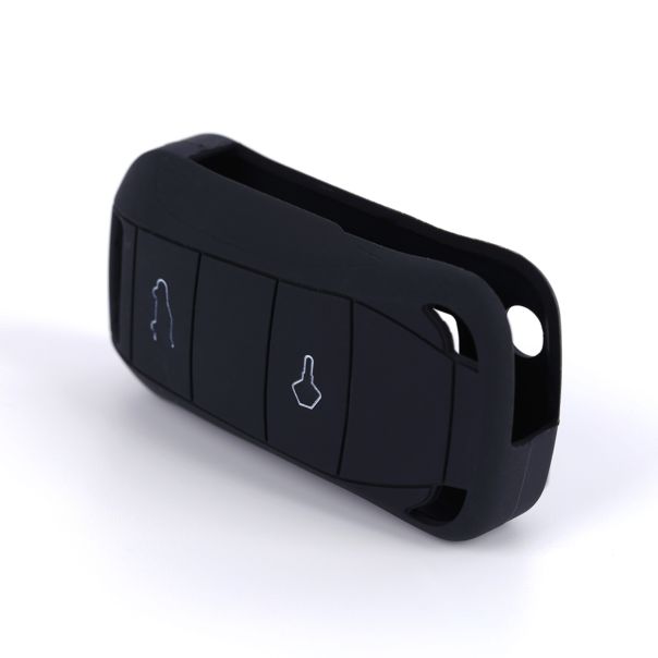 888 CAR ACCESSORIES Silikonska navlaka za ključeve crna Porsche - APT1029.02.B