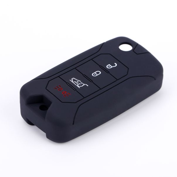 888 CAR ACCESSORIES Silikonska navlaka za ključeve crna Jeep - APT1035.02.B