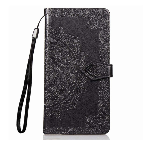 Maska za iPhone X/ XS crna na preklop Arabesque flip - 036964-1