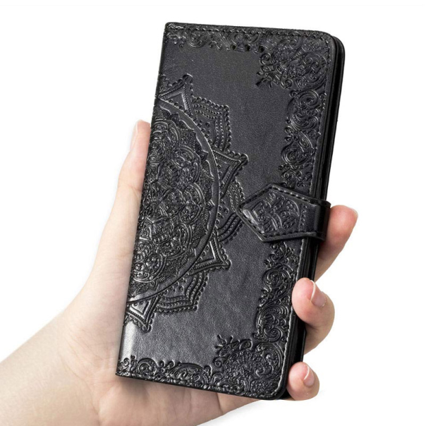 Maska za Samsung S10e/ G970 crna na preklop Arabesque flip - 036961-1