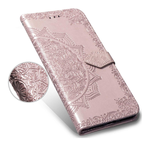 Maska za Samsung S10e/ G970 roze na preklop Arabesque flip - 036962