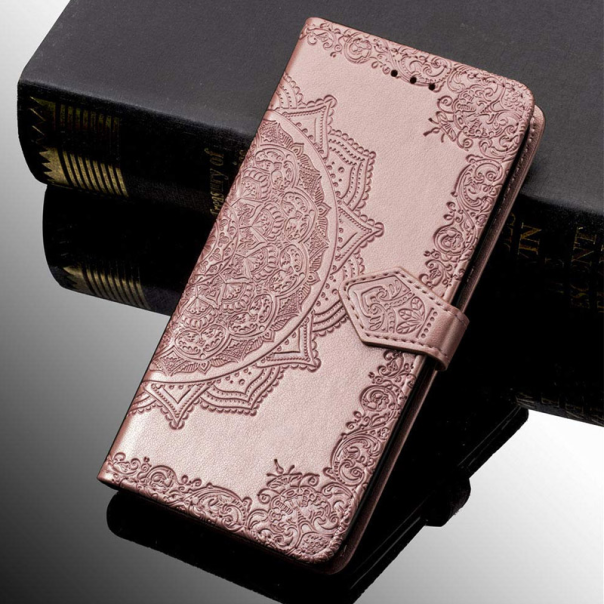 Maska za Samsung S10e/ G970 roze na preklop Arabesque flip - 036962