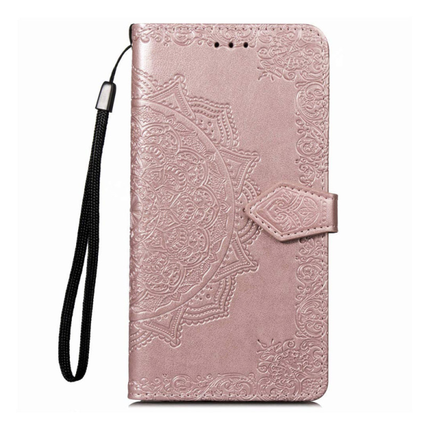 Maska za Samsung S10e/ G970 roze na preklop Arabesque flip - 036962