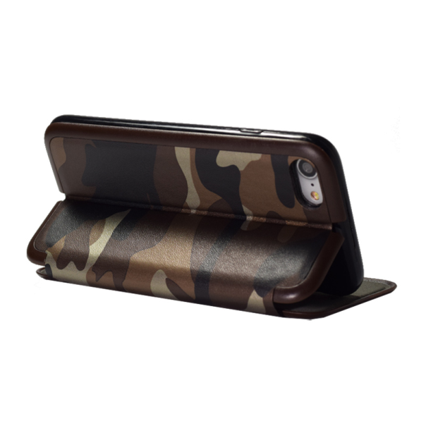 Maska za iPhone 6 braon na preklop Army flip cover - 019655