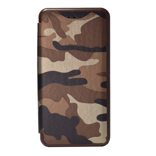Maska za Samsung S6/ G920 braon na preklop Army flip cover - 019666
