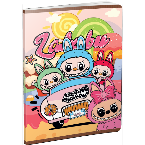 MOJA KNJIZARA SVESKA TRENDY LBB A4/52 MEKA KARO set od 10 komada - 7418-1