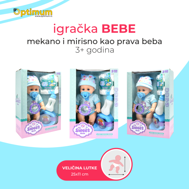 IGRAČKA BEBA OP24481 sa cuclom - 6476