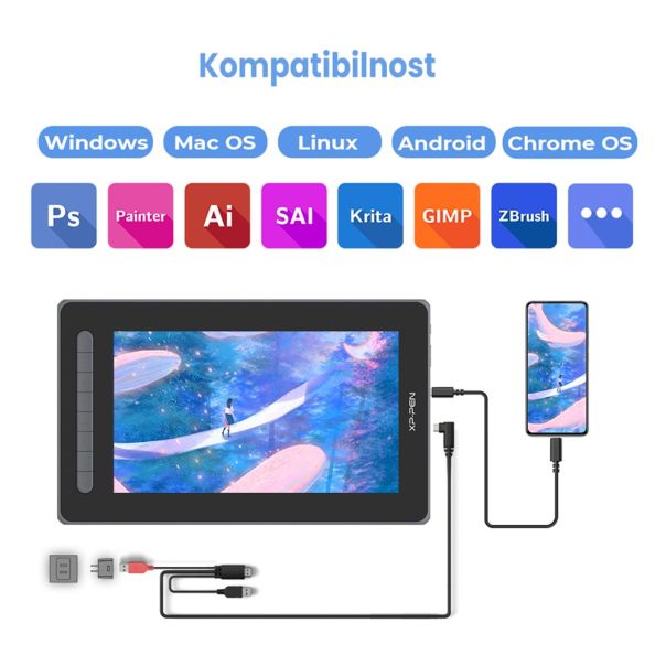 XP-Pen Artist 12 (2. generacije) - JPCD120FH_BK