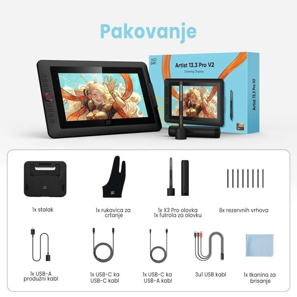 XP-Pen Artist 13.3 Pro V2 - MD130FH