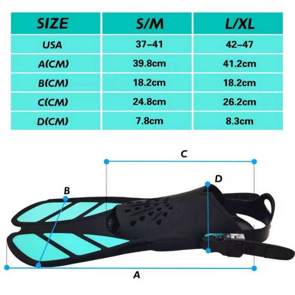 BLUE REEF Peraja plastic fins U - AS001